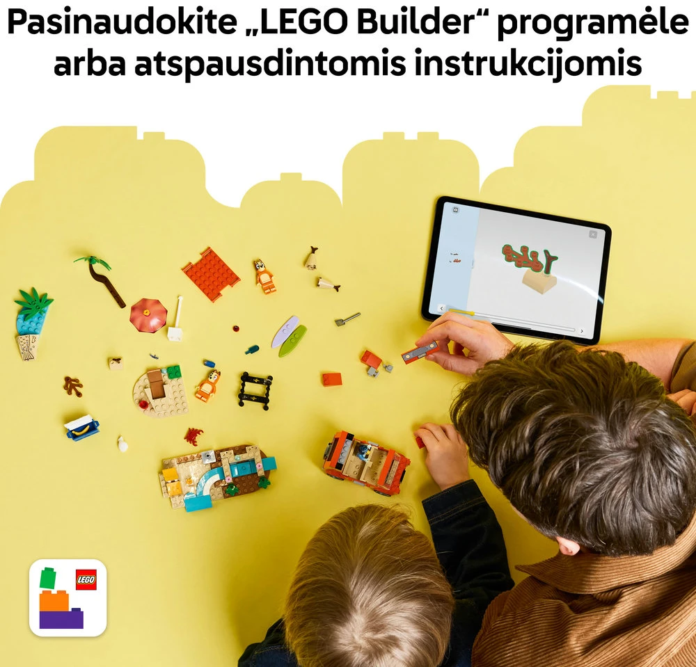 LEGO® Bluey: Bluey išvyka į paplūdimį šeimos automobiliu 11202