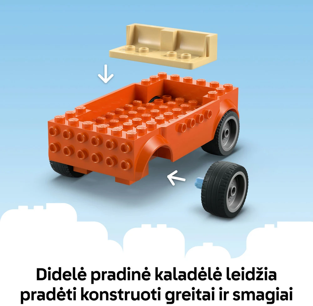LEGO® Bluey: Bluey išvyka į paplūdimį šeimos automobiliu 11202