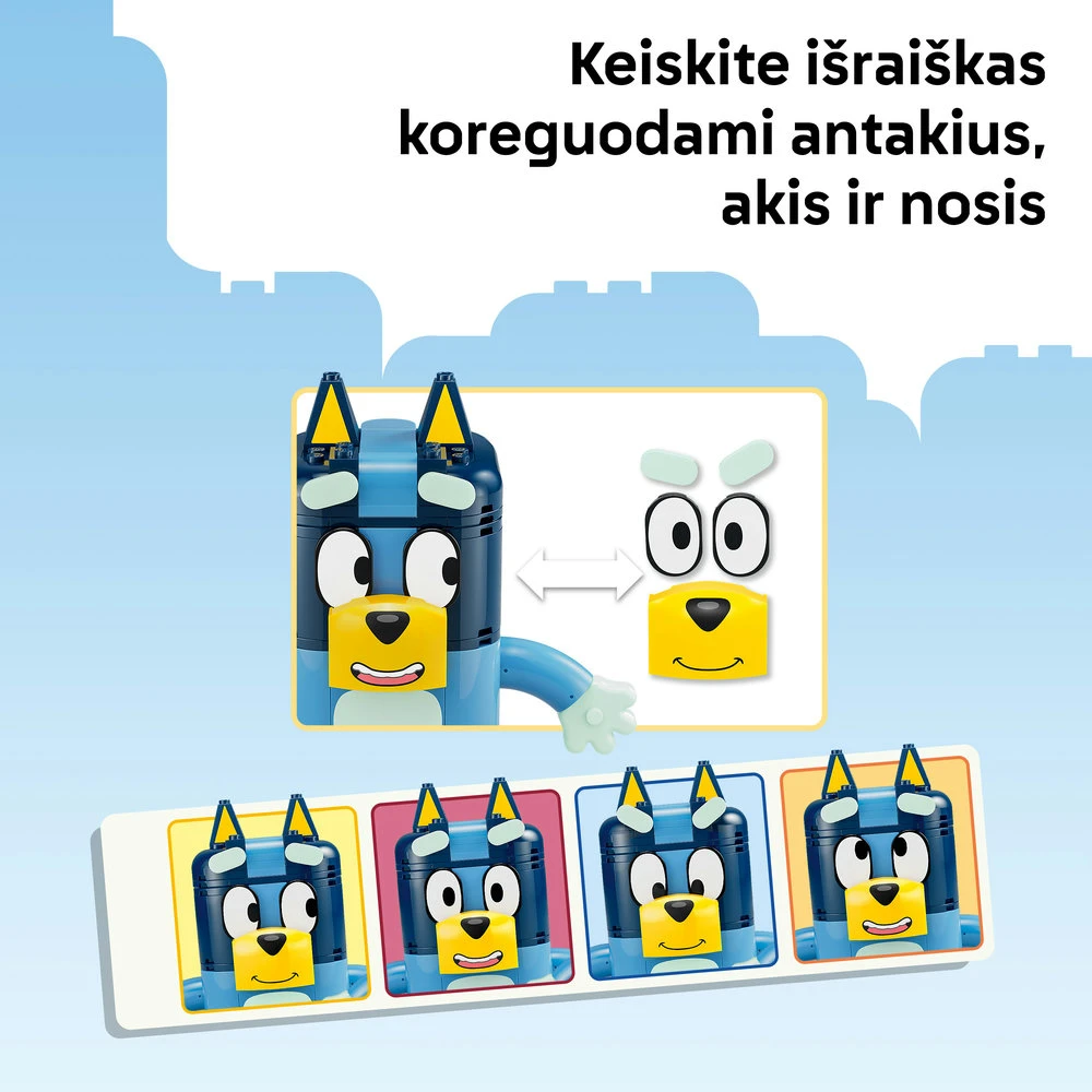 LEGO® Bluey Konstruojama Bluey šeima Figūrėlės 11217