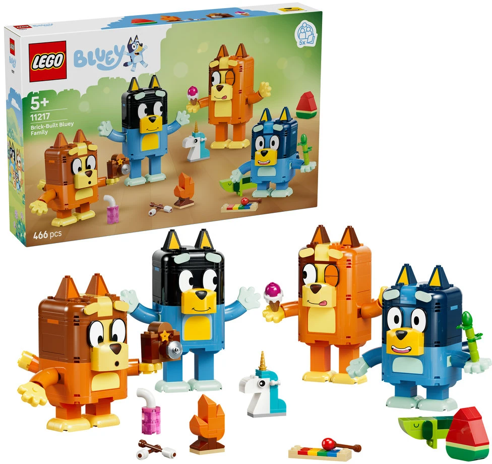LEGO® Bluey Konstruojama Bluey šeima Figūrėlės 11217