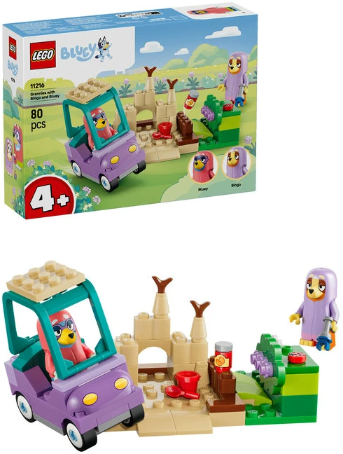 LEGO® Bluey „Močiutės“ su Bingo ir Bluey Žaislas 11216