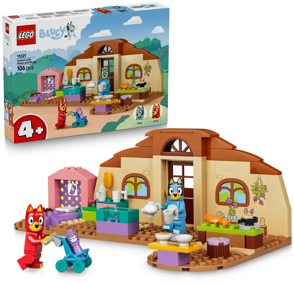 LEGO® Bluey Mokykla su Rusty ir Bluey Žaislas 11221