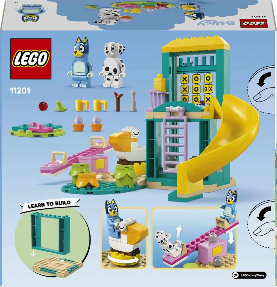 LEGO® Bluey Pramogos žaidimų aikštelėje su Bluey ir Chloe (11201)