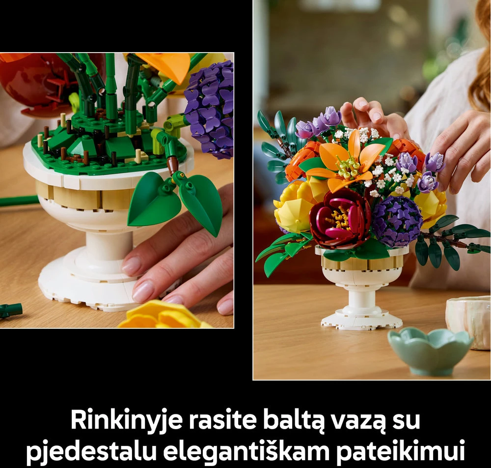 LEGO® Botanicals Gėlių kompozicija Namų dekoras 10345