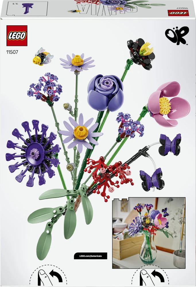 LEGO® Botanicals ir LEGO® Editions Olivijos Rodrigo gėlių puokštė 11507