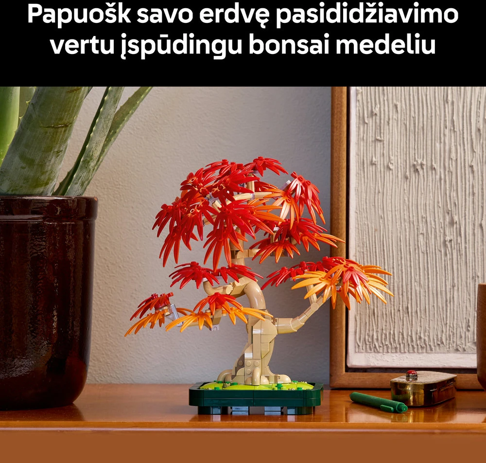 „LEGO® Botanicals“ japoninio raudonojo klevo bonsas 10348