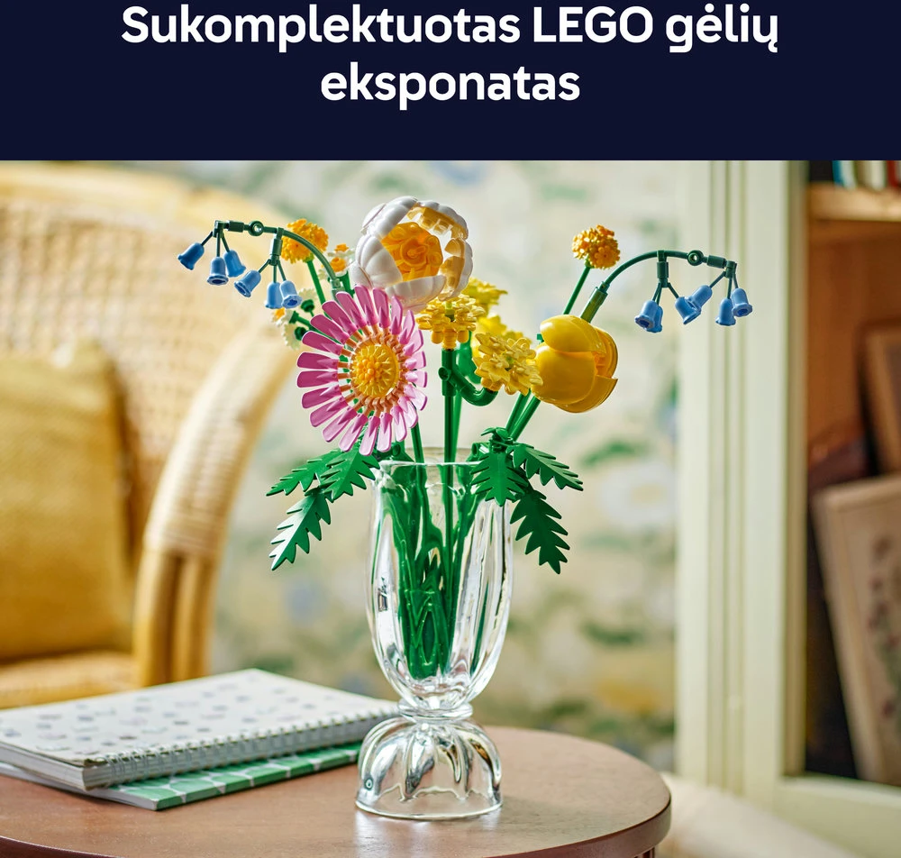 LEGO® Botanicals Linksma puokštelė Dekoro rinkinys 10347