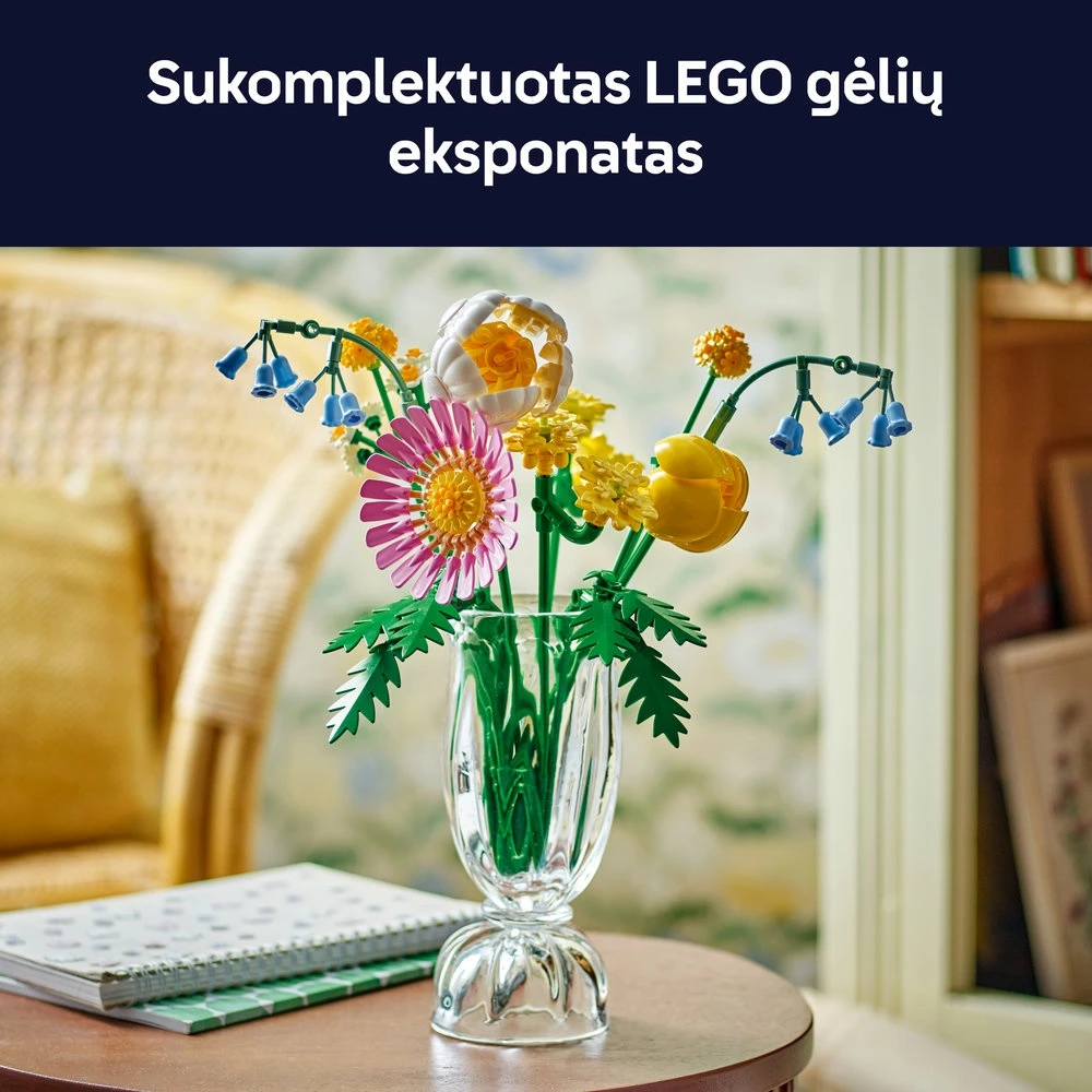 LEGO® Botanicals Linksma puokštelė Dekoro rinkinys 10347