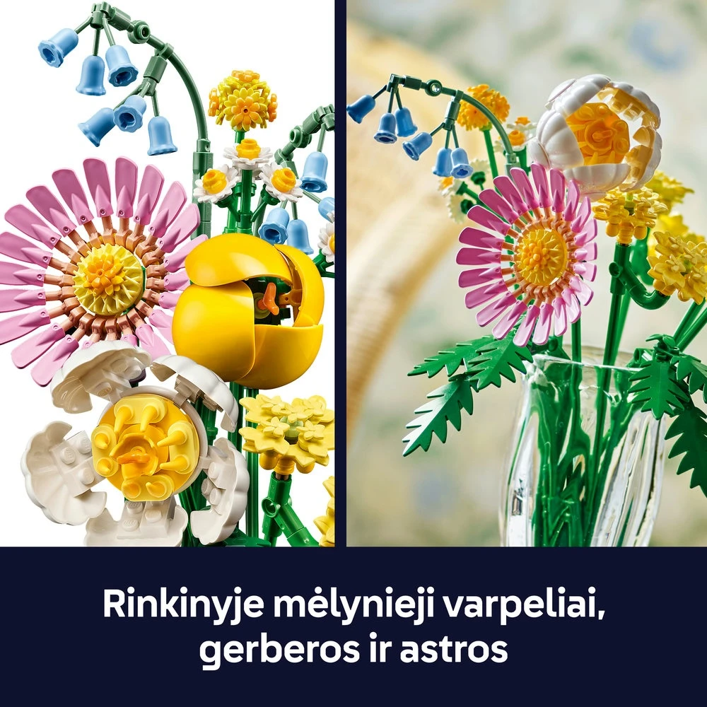 LEGO® Botanicals Linksma puokštelė Dekoro rinkinys 10347
