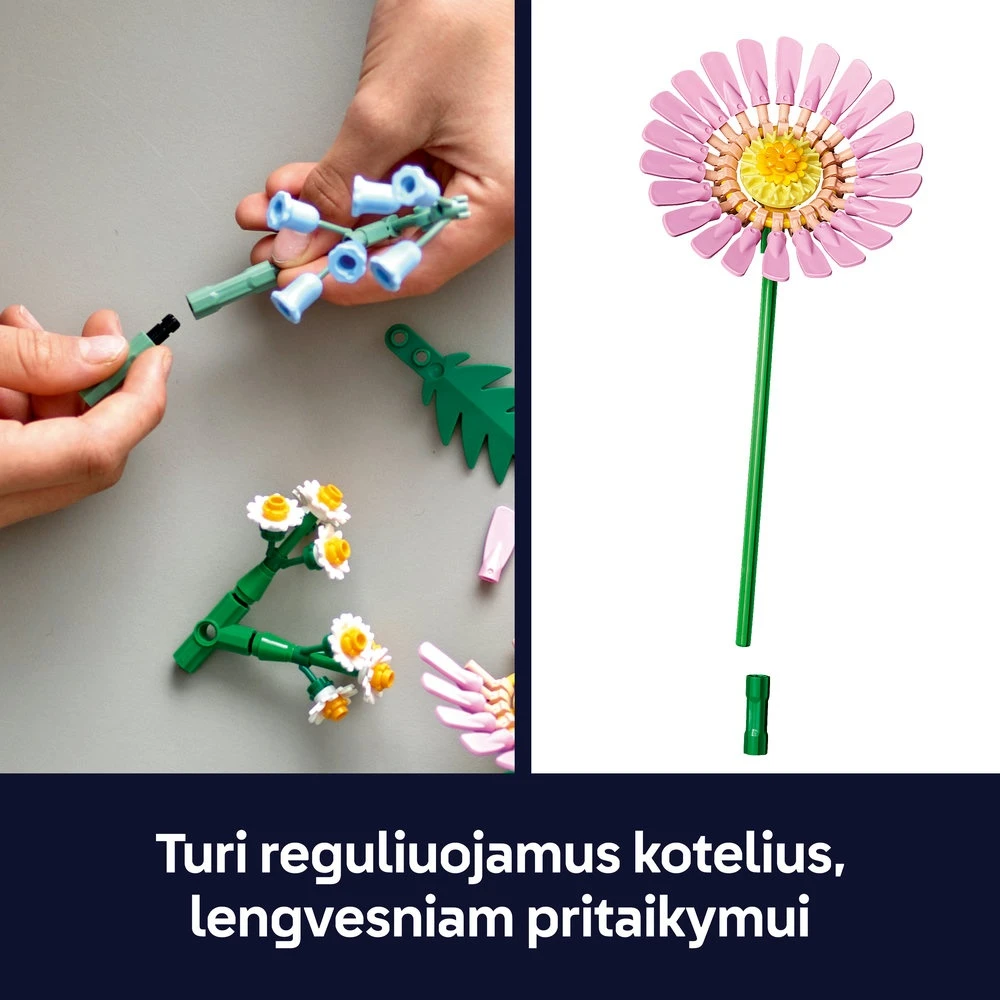 LEGO® Botanicals Linksma puokštelė Dekoro rinkinys 10347