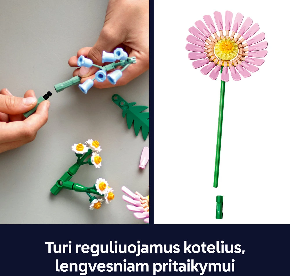 LEGO® Botanicals Linksma puokštelė Dekoro rinkinys 10347