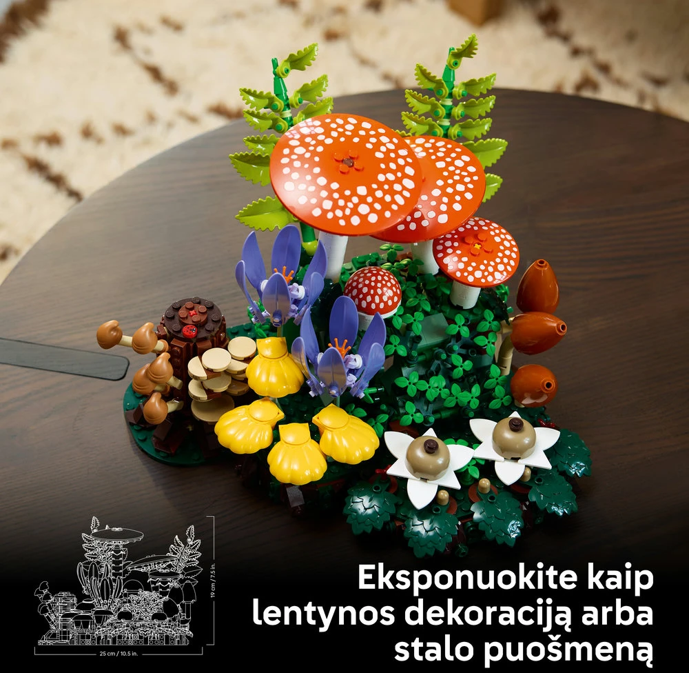 LEGO® Botanicals Miško grybai Konstravimo rinkinys 11505