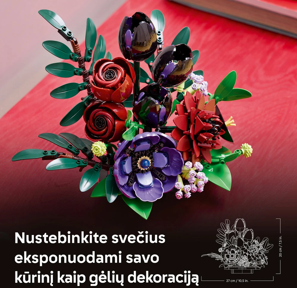 LEGO® Botanicals Tamsių gėlių kompozicija Rinkinys 11513