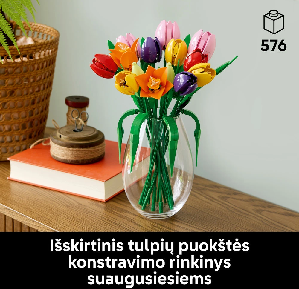 LEGO Botanicals Tulpių puokštė 11501