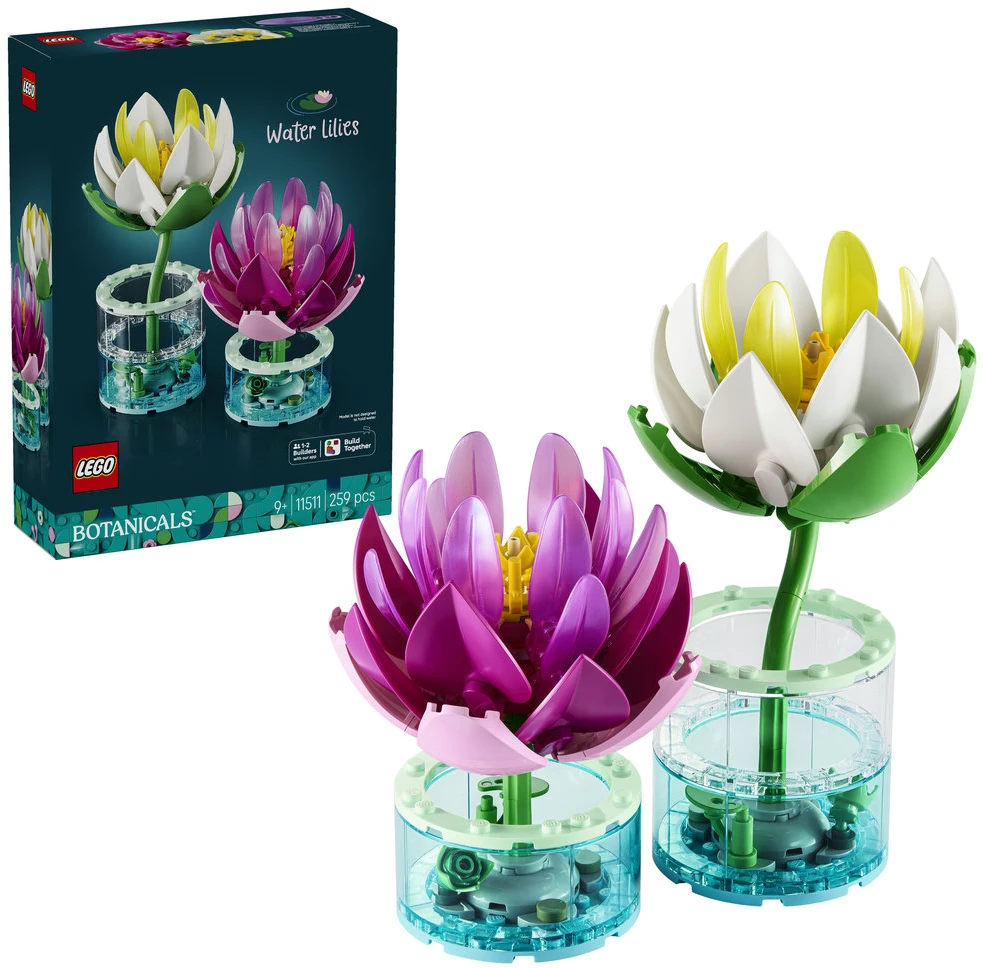LEGO® Botanicals Vandens lelijos Gėlių rinkinys 11511