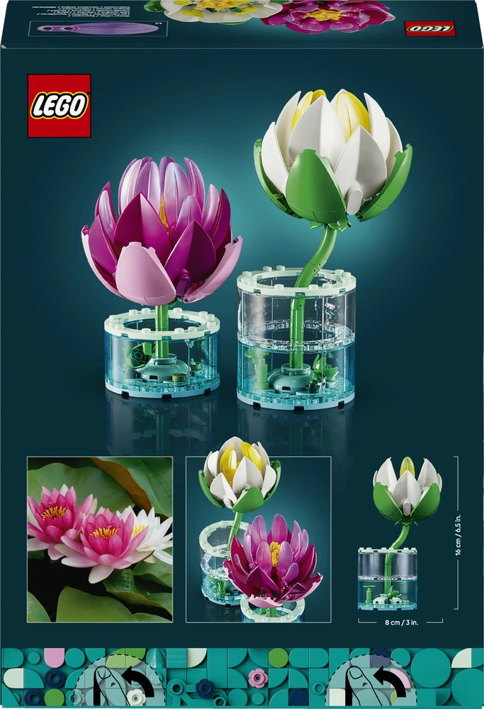 LEGO® Botanicals Vandens lelijos Gėlių rinkinys 11511