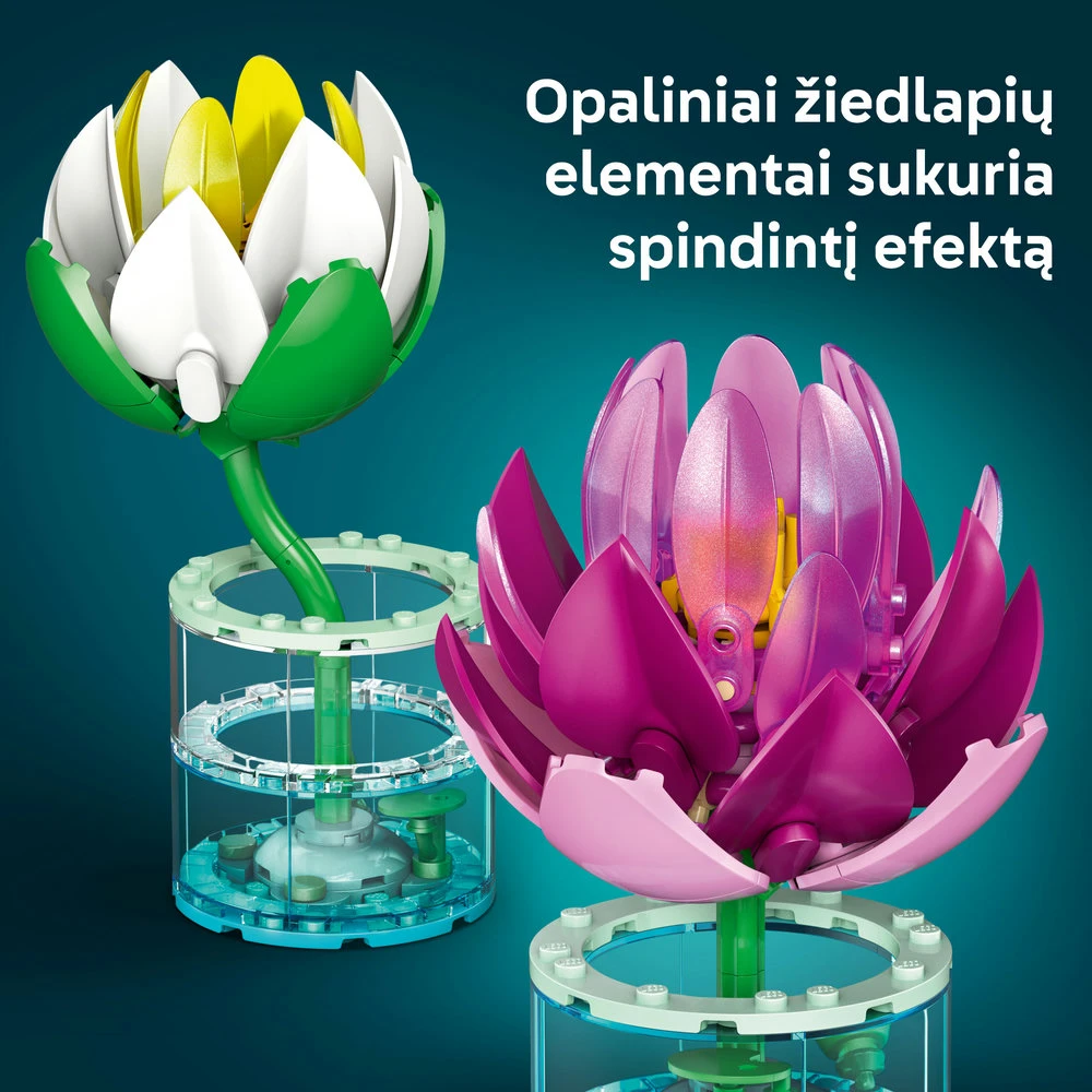 LEGO® Botanicals Vandens lelijos Gėlių rinkinys 11511