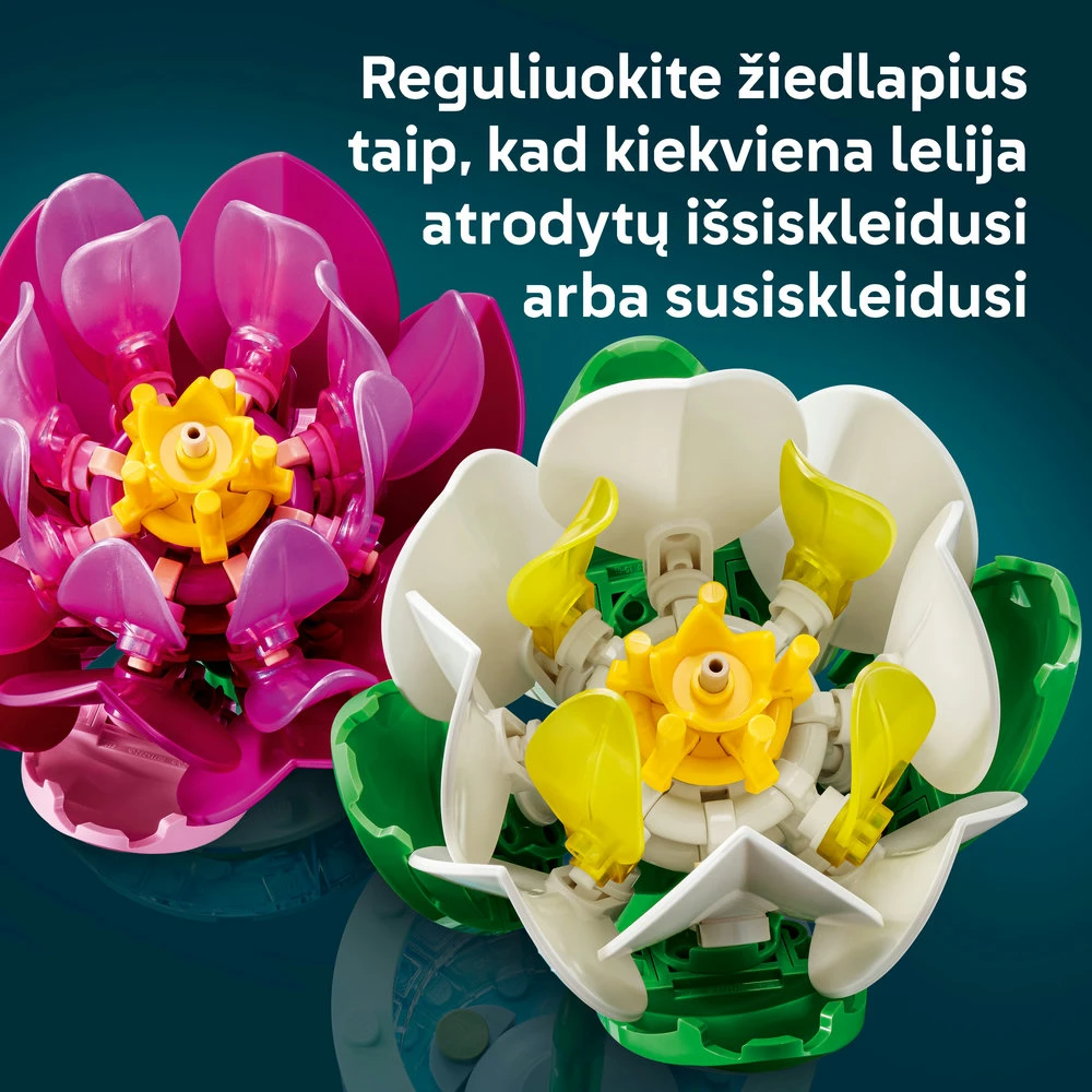 LEGO® Botanicals Vandens lelijos Gėlių rinkinys 11511