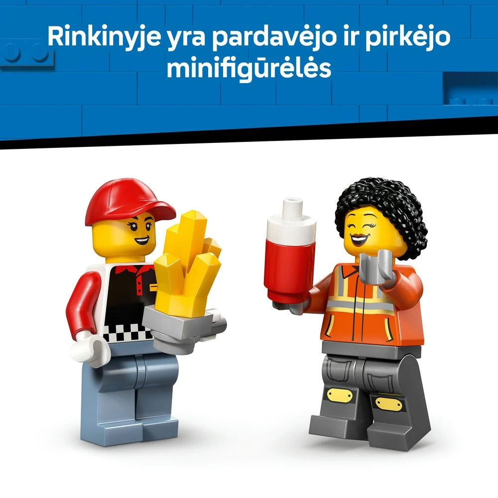 LEGO® City „Ratai“ – bulvyčių furgonas, žaislas, konstravimo rinkinys, 60488