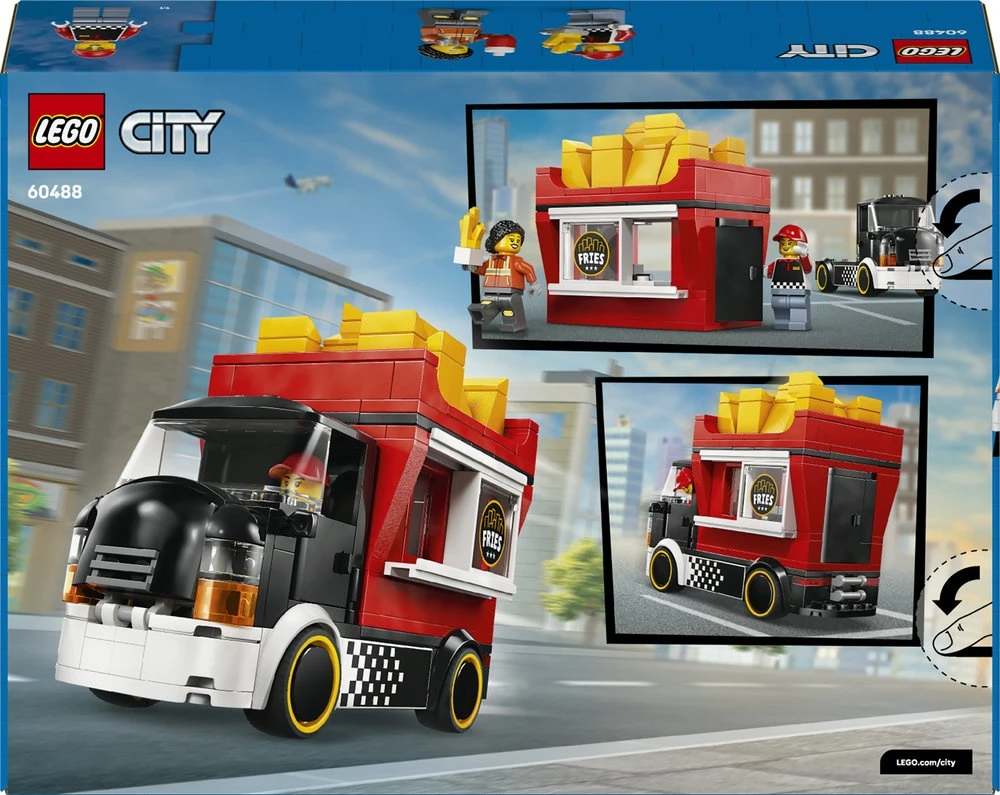 LEGO® City „Ratai“ – bulvyčių furgonas, žaislas, konstravimo rinkinys, 60488