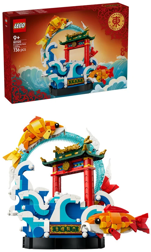 LEGO® Chinese Festivals Gerovę simbolizuojantis šokantis karpis 80120