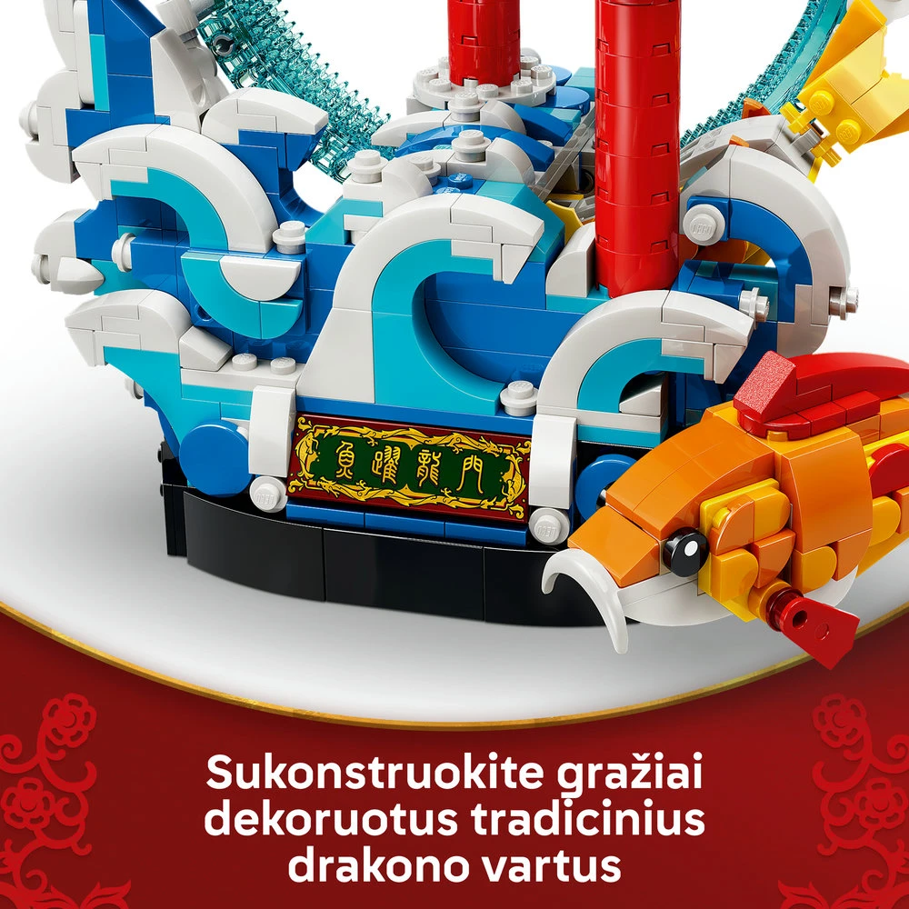 LEGO® Chinese Festivals Gerovę simbolizuojantis šokantis karpis 80120