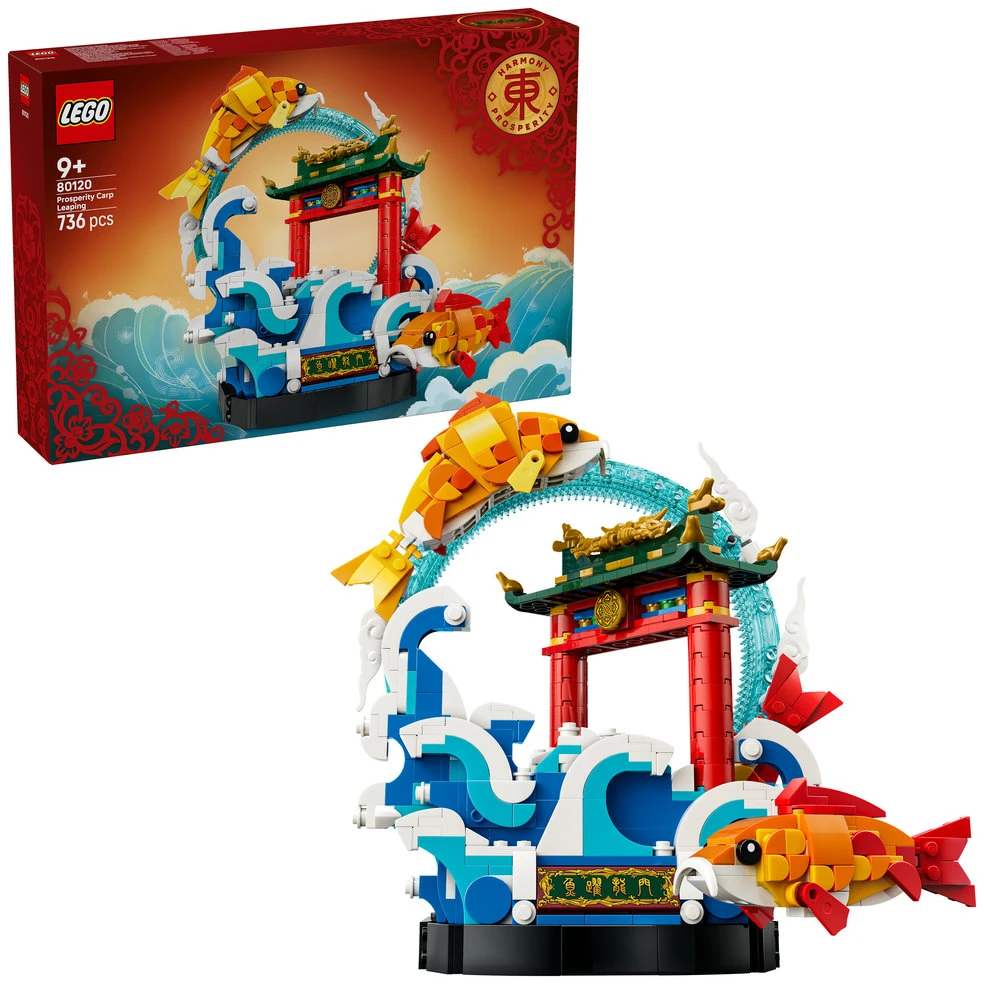 LEGO® Chinese Festivals Gerovę simbolizuojantis šokantis karpis 80120