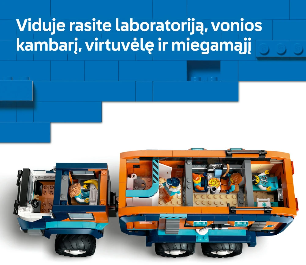 LEGO® City Arkties tyrinėtojų laboratorijos sunkvežimis 60471