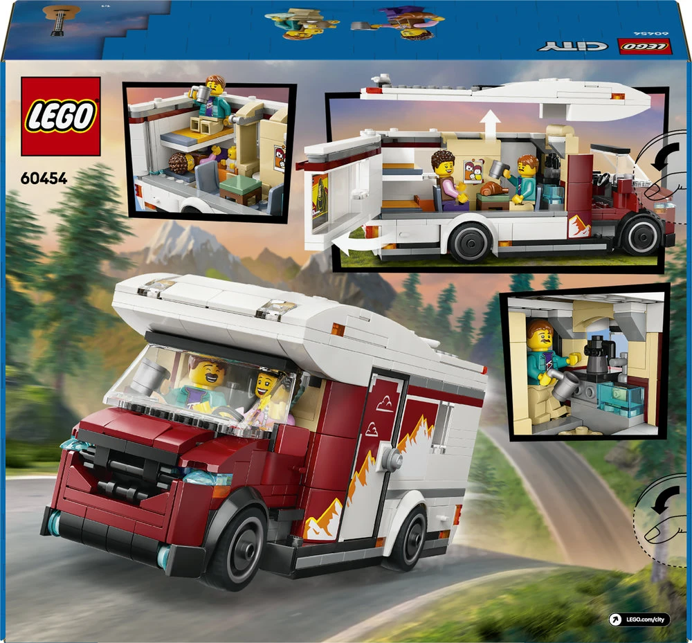 LEGO® City Atostogų nuotykių namelis ant ratų (60454)