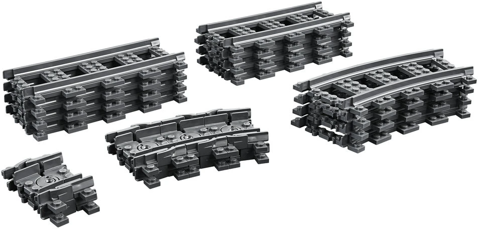 LEGO® City Bėgiai ir posūkiai (60205)