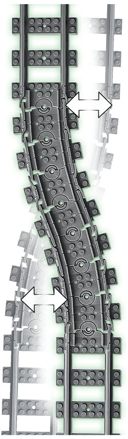 LEGO® City Bėgiai ir posūkiai (60205)