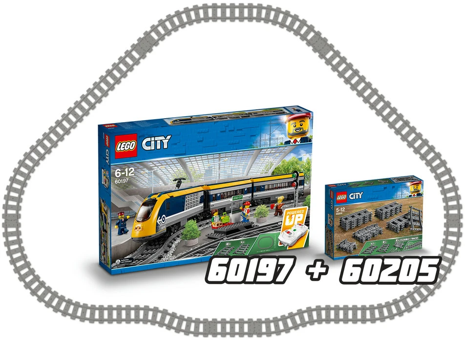 LEGO® City Bėgiai ir posūkiai (60205)