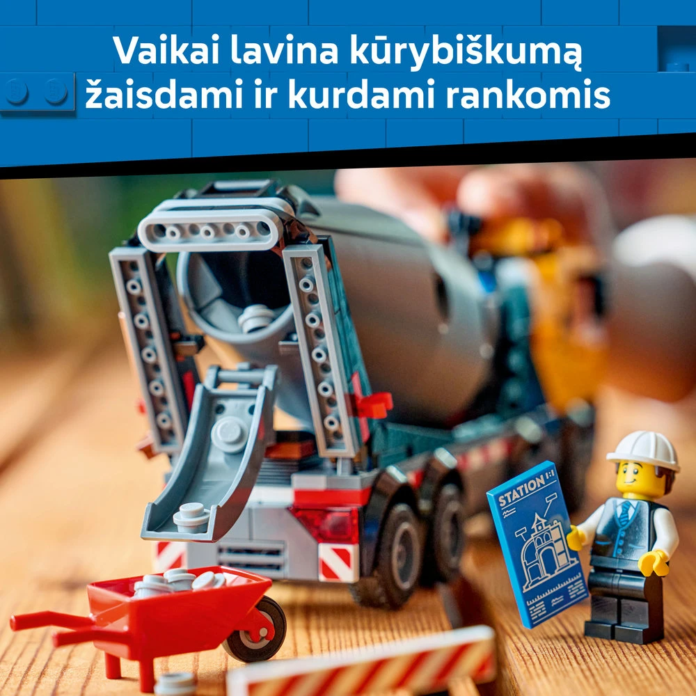 „LEGO® City“ betonmaišė, statybinis žaislas vaikams, 60478