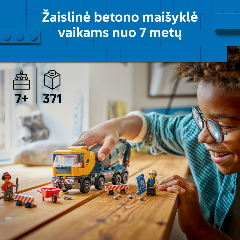 „LEGO® City“ betonmaišė, statybinis žaislas vaikams, 60478