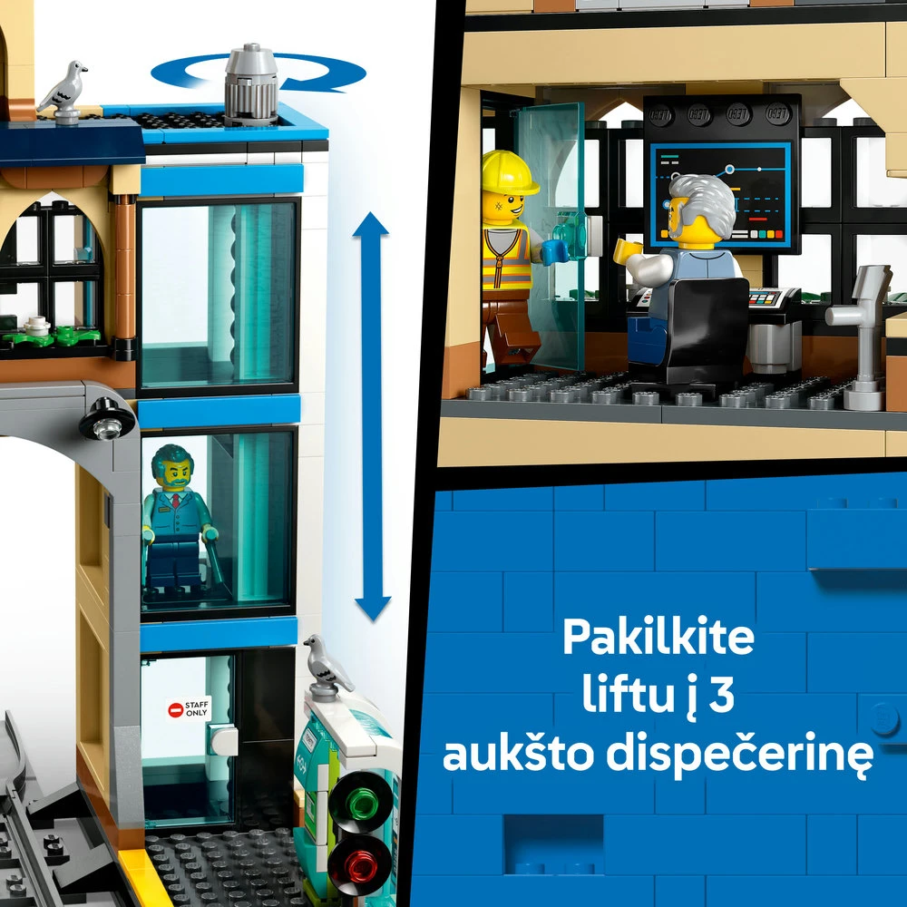 LEGO® City Centrinė traukinių stotis Rinkinys 60469
