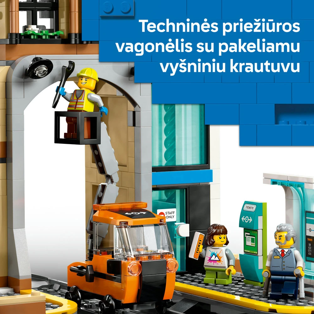 LEGO® City Centrinė traukinių stotis Rinkinys 60469