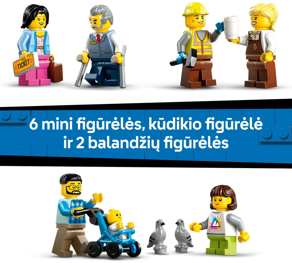 LEGO® City Centrinė traukinių stotis Rinkinys 60469
