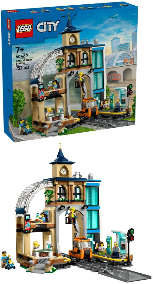 LEGO® City Centrinė traukinių stotis Rinkinys 60469