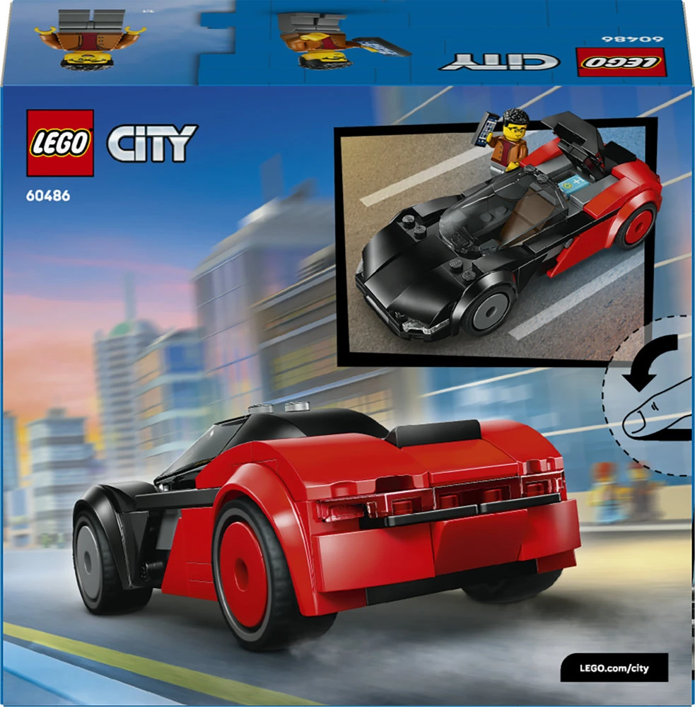 „LEGO® City“ elektrinis superautomobilis, žaislinis konstravimo rinkinys ir minifigūrėlė, 60486