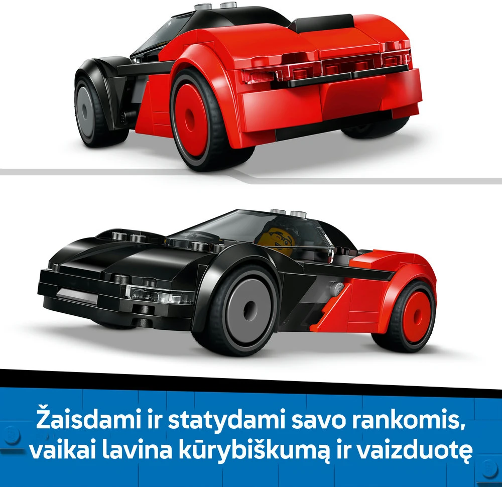 „LEGO® City“ elektrinis superautomobilis, žaislinis konstravimo rinkinys ir minifigūrėlė, 60486