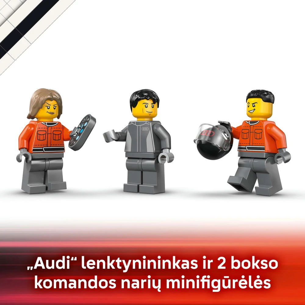 „LEGO® City“ F1® parodomasis sunkvežimis su „Audi“ F1® bolidu, žaislas, 60493