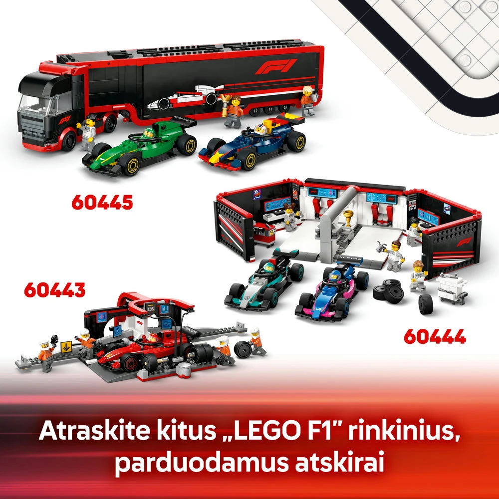 LEGO® City F1® vairuotojas su McLaren lenktyniniu automobiliu 60442