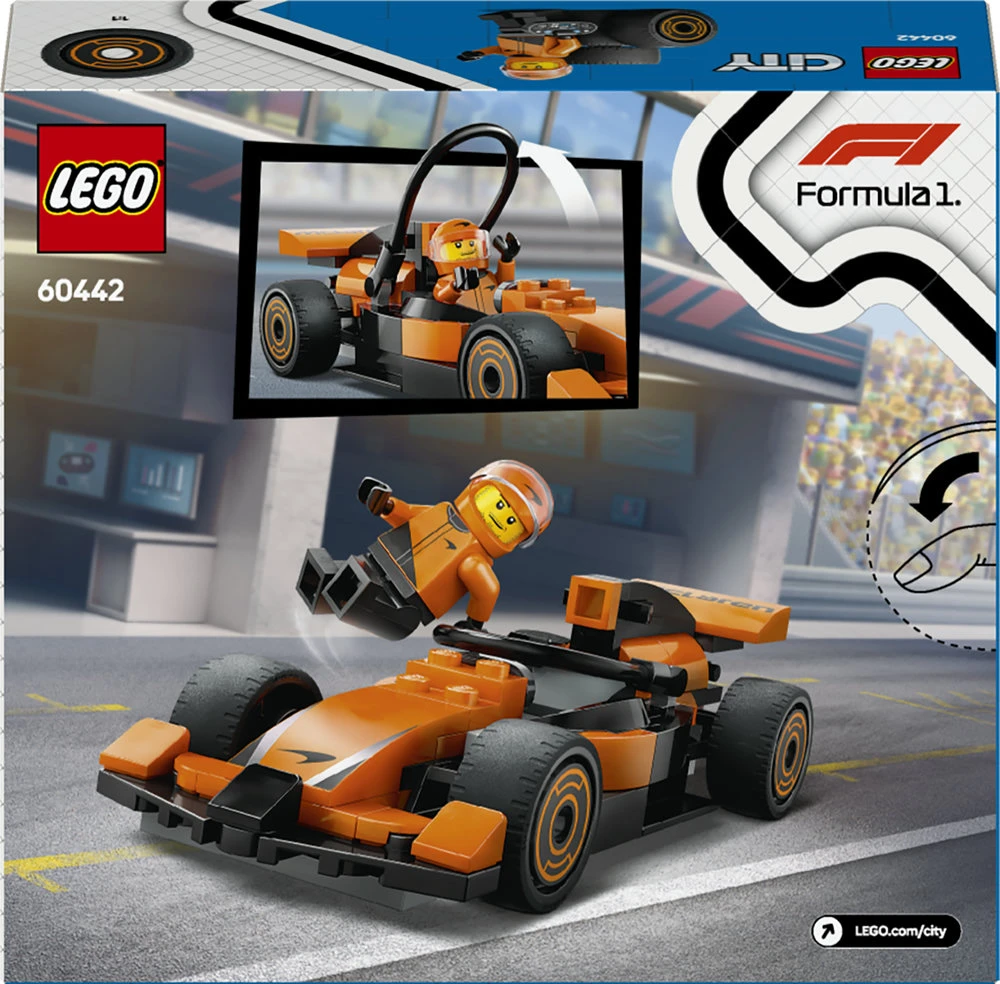 LEGO® City F1® vairuotojas su McLaren lenktyniniu automobiliu 60442