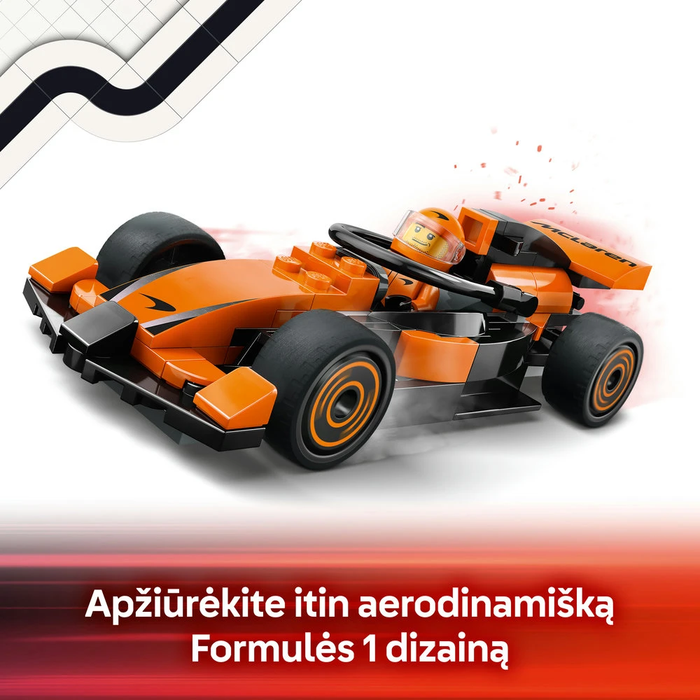 LEGO® City F1® vairuotojas su McLaren lenktyniniu automobiliu 60442