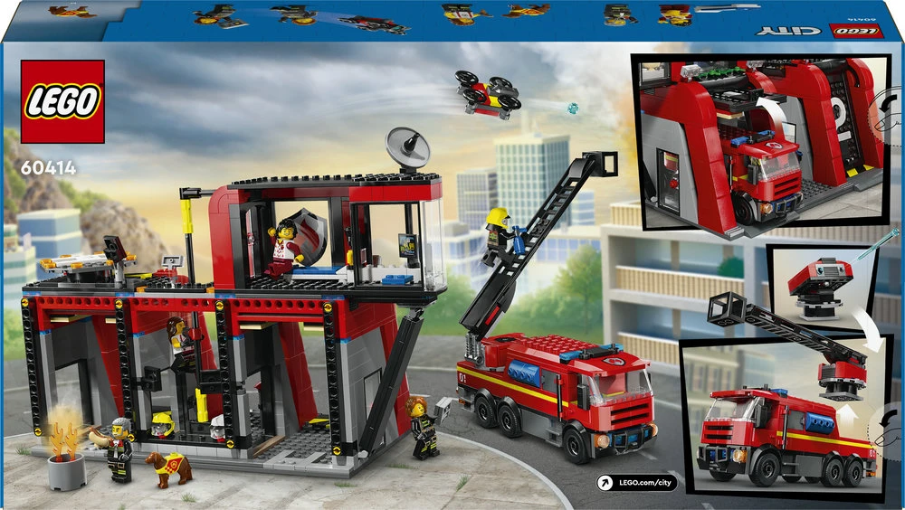 LEGO® City Gaisrinė su ugniagesių sunkvežimiu (60414)