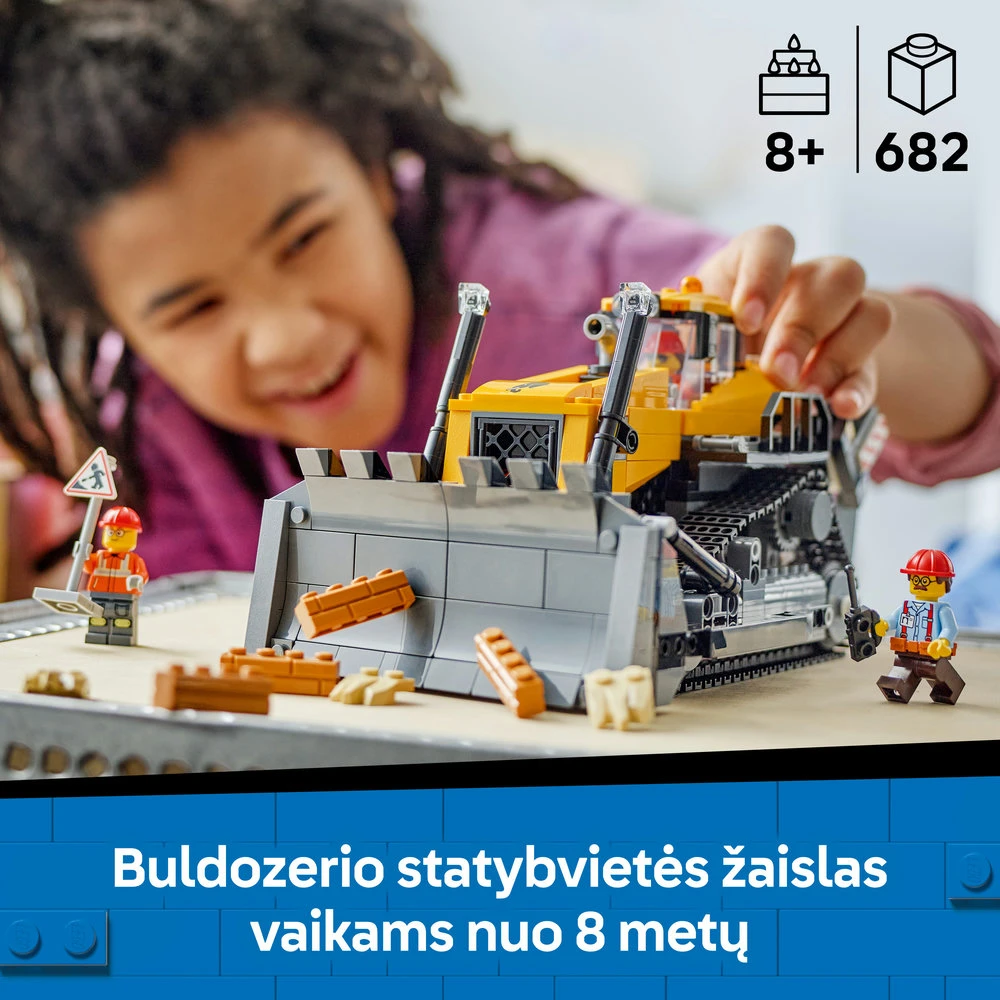LEGO® City Geltonas buldozeris (60466)