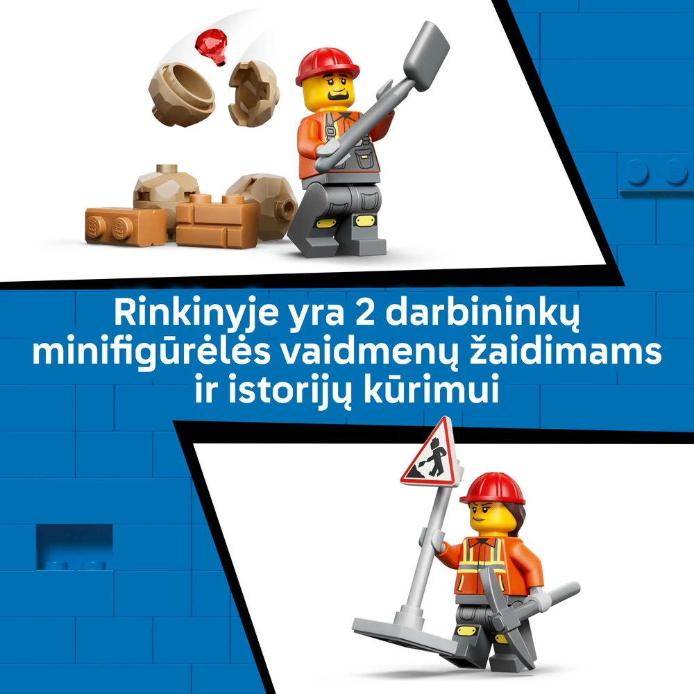 LEGO® City Geltonas statybinis krautuvas, žaislas 60480