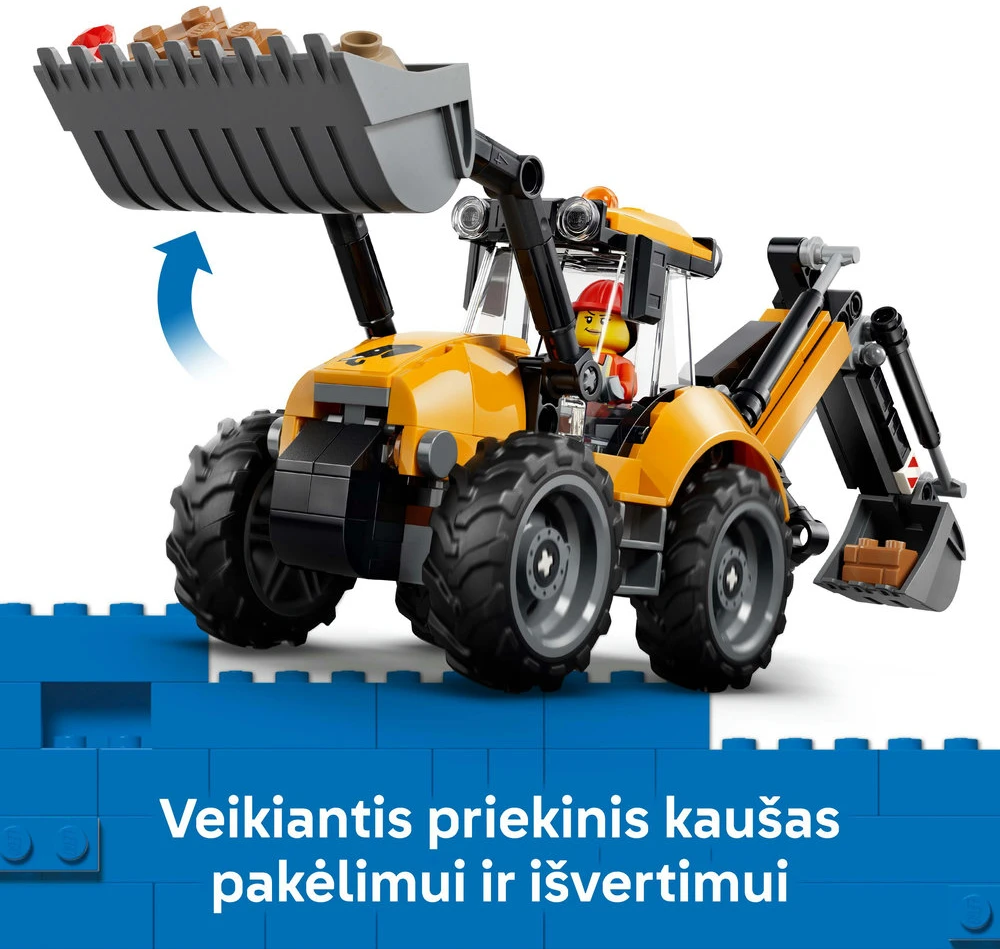 LEGO® City Geltonas statybinis krautuvas, žaislas 60480