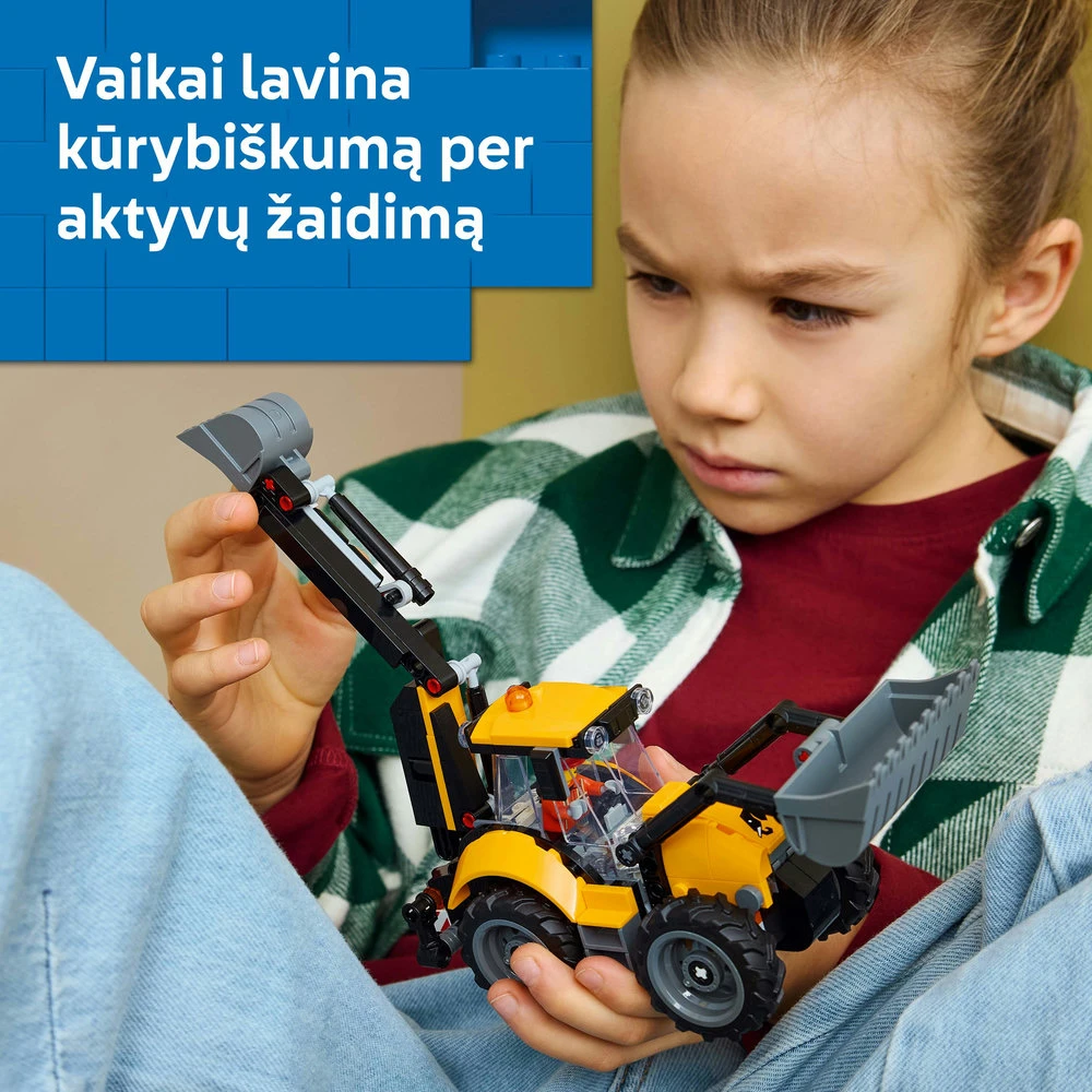 LEGO® City Geltonas statybinis krautuvas, žaislas 60480