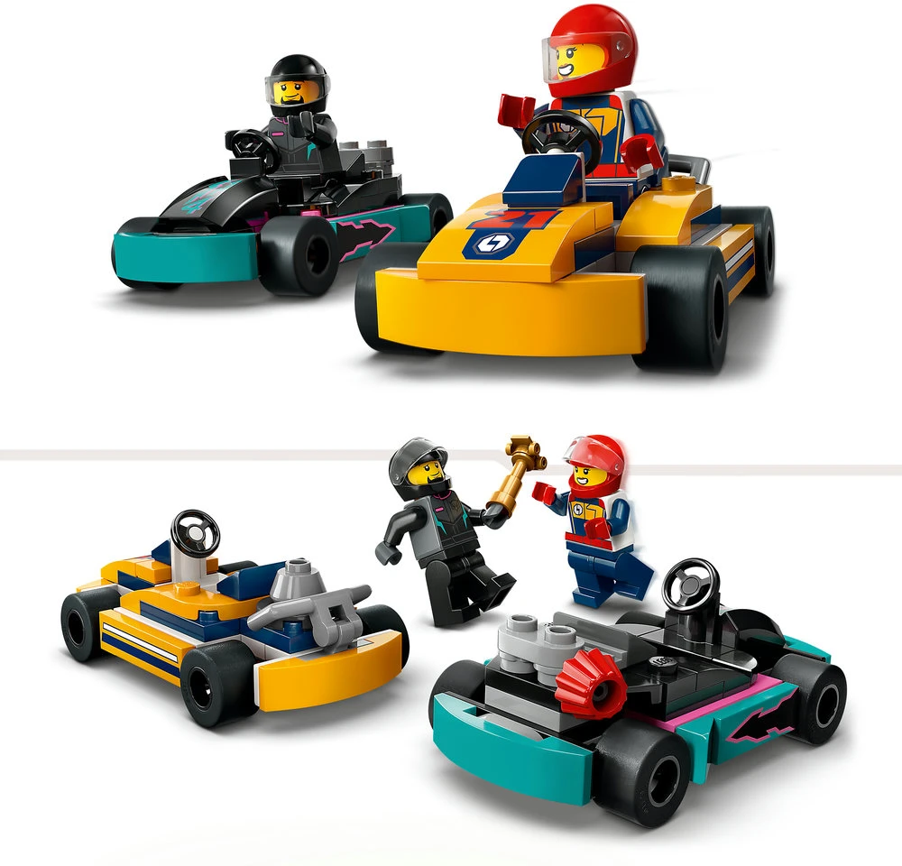 LEGO® City Gokartai ir lenktynininkai Rinkinys 60400